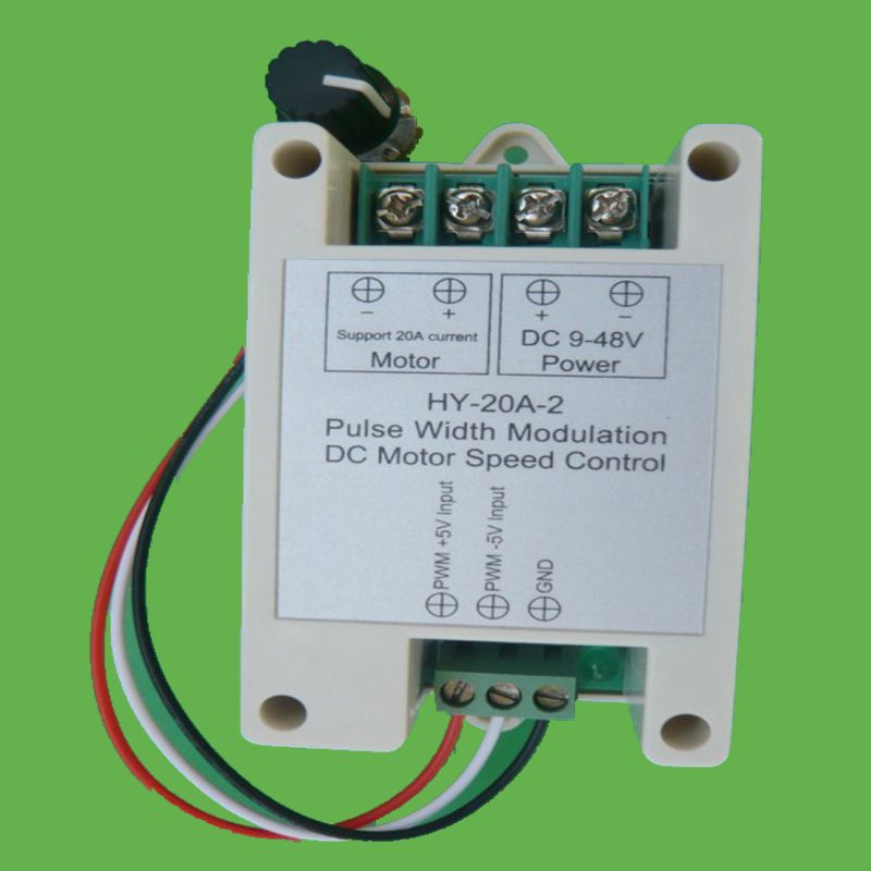 HY-20A-2  PWM直流电机调速器 支持变频输入控制 0-5v控制 9V-48V - 图2