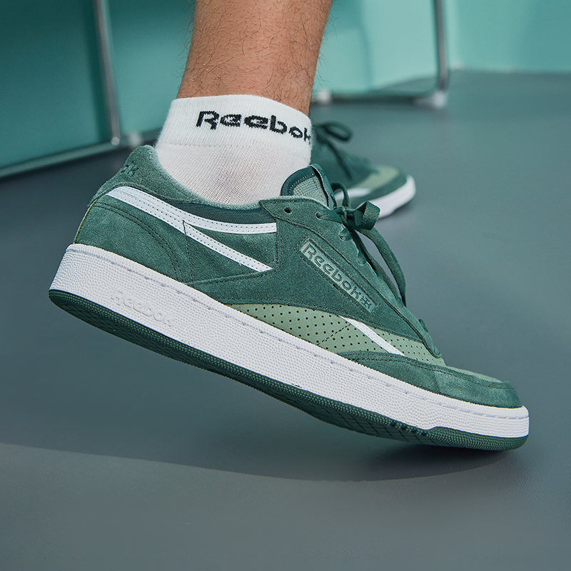 Reebok锐步官方男女Club C 85 Vintage孔洞透气复古运动休闲板鞋-图3