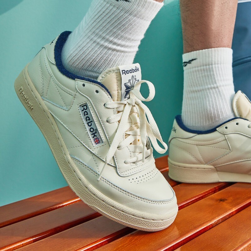 reebok官方男女club复古樱花粉板鞋 reebok板鞋