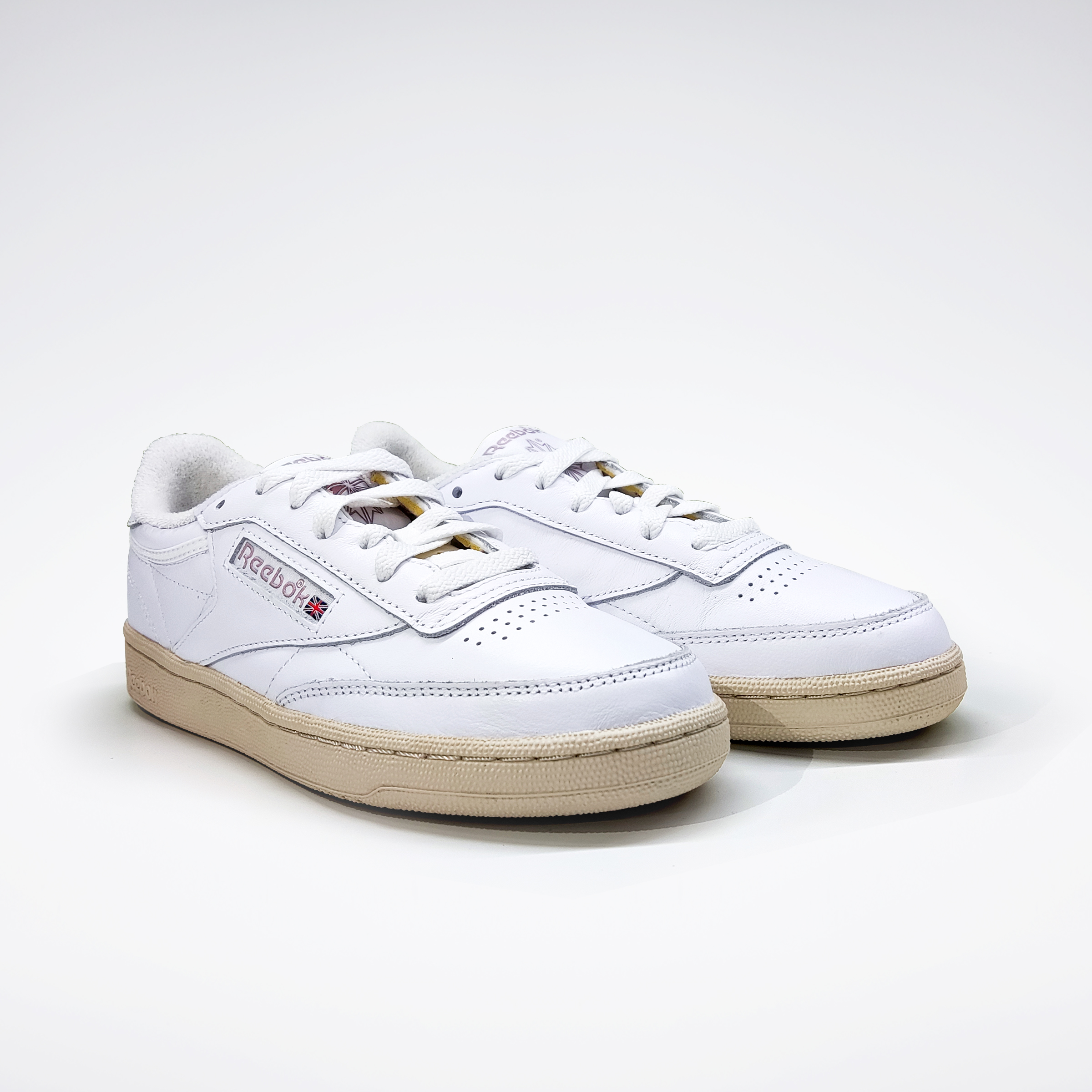 reebok官方女club c vintage小白鞋 reebok板鞋