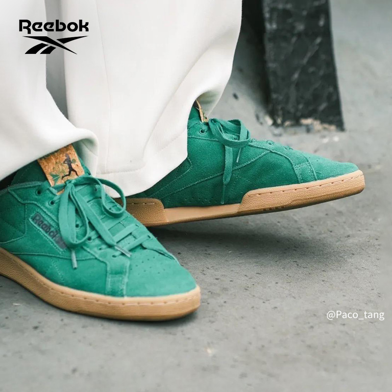 Reebok锐步官方男女CLUB C Grounds薄荷曼波复古休闲T头德训板鞋 - 图0