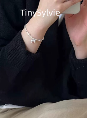 TinySylvie|细碎流光 缠于手腕| 蝴蝶结碎珠小众精致百搭手链