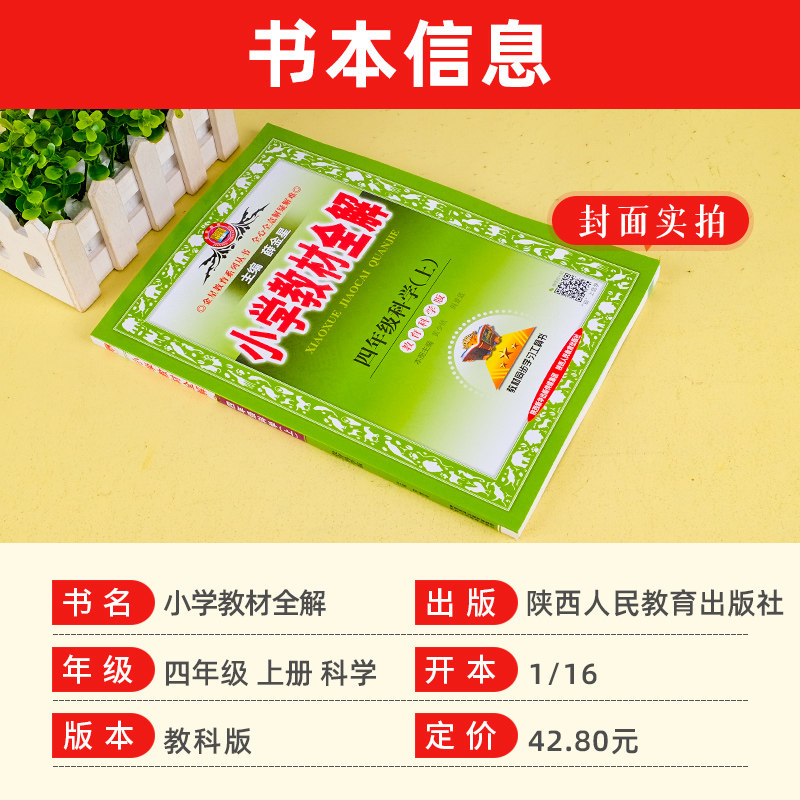 21新版小学教材全解四年级科学上册教科版4年级科学同步练习测试题课本解析课文讲解参考资料课堂总复习详解训练解读辅导教辅书