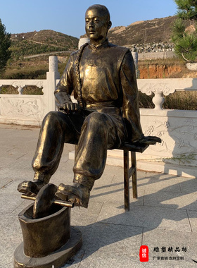 玻璃钢中医制药雕塑医学院摆件