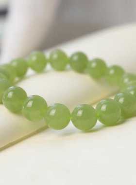 青黄口圆珠手串新疆和田玉男女款