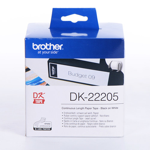 兄弟原装标签机打印机色带QL-700 1050标签纸色带芯色带架DK-22210 QL-800/1100/1060/580N不干胶标签热敏纸 - 图0