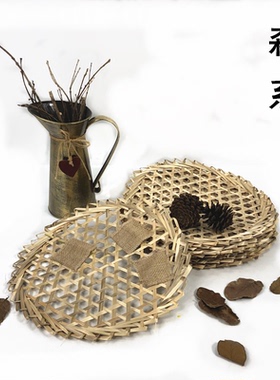 幼儿园墙面装饰作品展示森系圆形竹片环创diy主题墙展览布置包邮