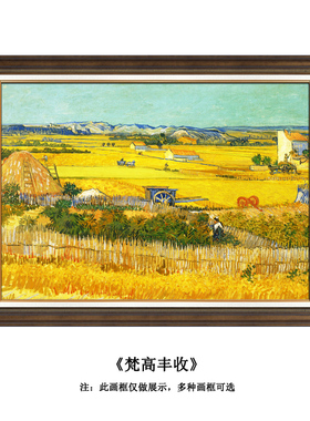 客厅装饰画欧美餐厅挂画梵高油画