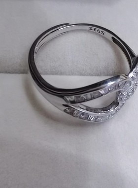 s925纯银简约戒指个性
