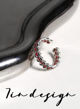 小众戒指7in925银小众轻奢男女饰