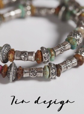 7in 925银手链 【春序】原创小众设计复古手编制男女同款手链