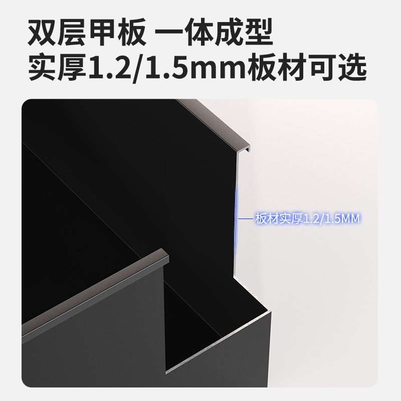 定制不锈钢嵌入式电视壁龛客厅金属75/100/85寸成品背景墙置物 - 图2