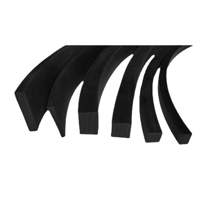 丁晴橡胶密封实心耐油耐磨耐压防滑船用黑色防水硬橡胶方条扁条 - 图0