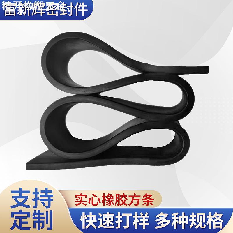 丁晴橡胶密封实心耐油耐磨耐压防滑船用黑色防水硬橡胶方条扁条 - 图1