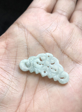 好货翡翠梳子蝴蝶片小吊坠编织配件乘乘毫米左右