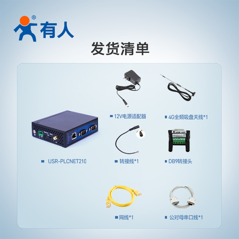 有人物联网PLC云网关边缘计算4G远程监控传输模块调试PLCNET210 - 图2