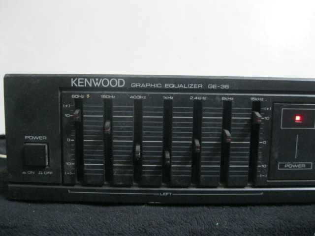 日本原装二手KENWOOD/建伍GE-36 手动 双7段发烧均衡器保证 - 图0