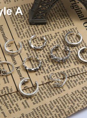 9pcs Knuckle Foot Rings for Women Retro Hollow Sexy Open Adj