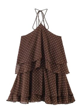 Women's New Summer Dress 2026 Fashion Neck Cascading Elegant