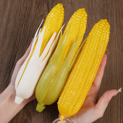 高仿真玉米带皮玉米塑料塑胶假玉米模型摄影视橱窗摆设早教道玩具 - 图2