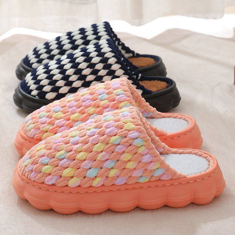 臻鞋坊新款孺子牛云朵鞋底手工拖鞋冰条线钩织拖鞋毛线拖鞋成品,淘宝优惠券,粉丝福利购,淘宝优惠卷