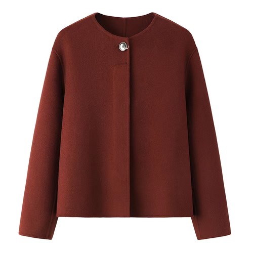 创艺服装纸样N117秋冬复古羊毛双面呢大衣宽松短款外套女衣服裁剪 - 图3