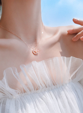 小王子项链女纯银项链女简约气质个性银项链女锁骨链ins酷 网红