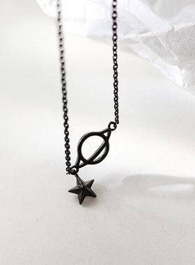 小众黑色星球ins潮风韩版手环