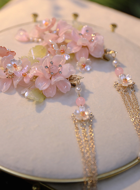 旺旺新娘超仙琉璃汉服头饰全套