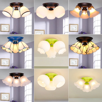 Mediterranean Ceiling Lamp Cream Wind Bedroom Lamp Modern Minima American Balcony Aisle Genguan Entrance small suction light