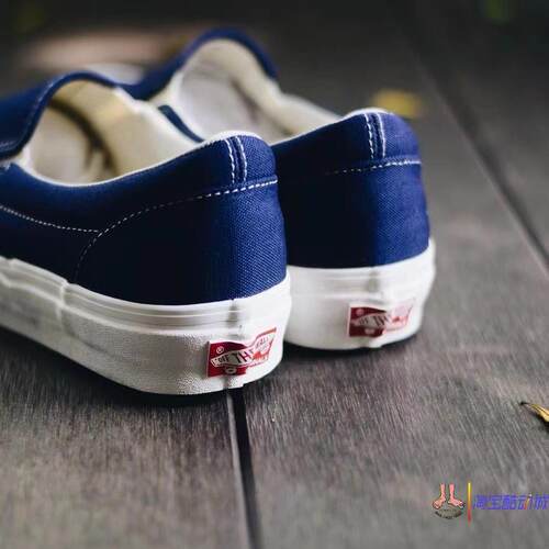 范斯vans slip on lx蓝色一脚蹬懒人鞋帆布鞋滑板鞋VN0A45JK1X7 - 图2