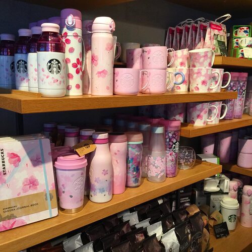 日本本土采购限定星巴克樱花杯马克杯保温杯随行杯樱花玻璃杯 - 图3