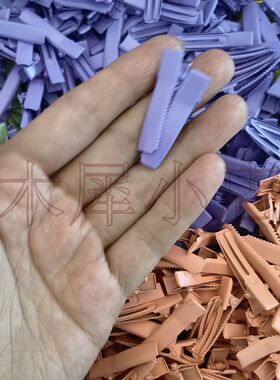 马卡龙色发夹 鸭嘴夹 发卡 小巧精致手工发饰配件ins可爱刘海夹