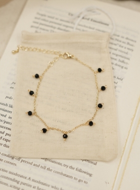 kari show日系ins风小众设计精致轻奢高级感串珠碧玺叠戴手链