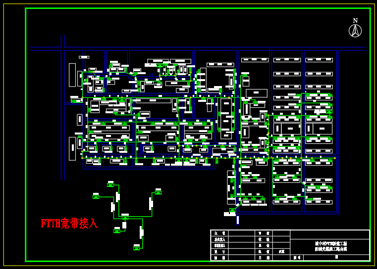 CAD代画通信线路管道图纸预算宽带FTTH设计综合布线监控方案可研 - 图0