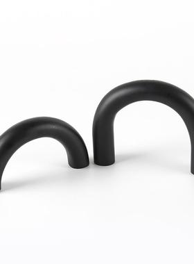 简约黑色磨砂拱门几OKZ何艺饰术摆件样板间象售处书房电楼视柜抽