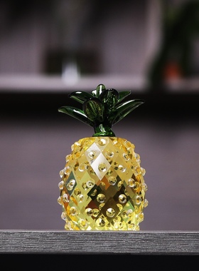 迷你小凤梨 可爱少女心卧室装饰品 玄关小菠萝摆件仿真儿童小礼物