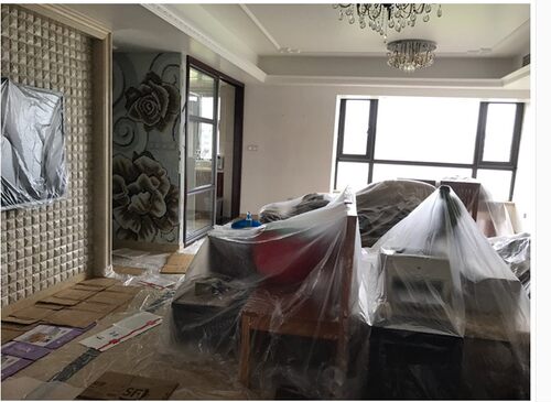 装修盖家具防尘布遮盖沙发罩床透明塑料布家用客厅防油漆遮尘薄膜 - 图3
