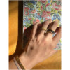 Yingying shares her goodies ~ Italian carving and brushing craftsmanship 925 silver gold-plated ring W2665