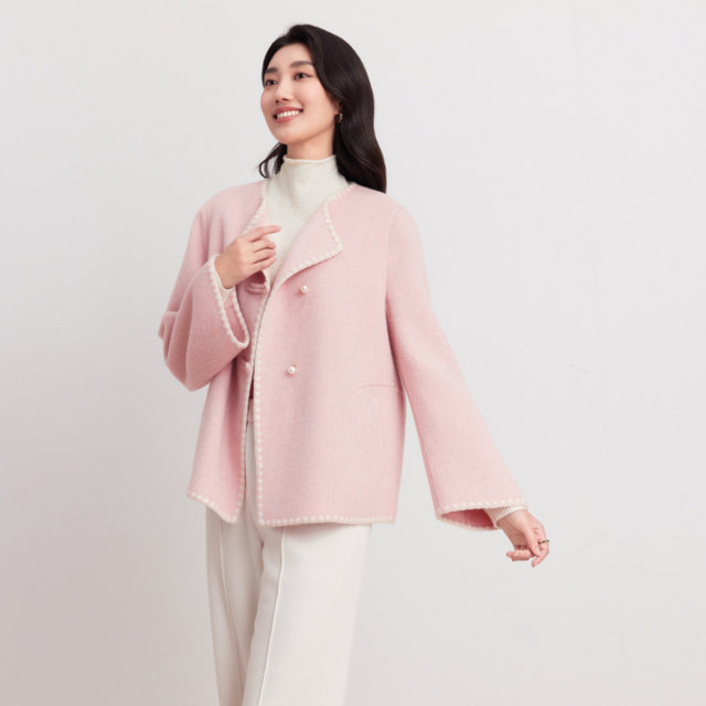 Collatier sheep wool winter commuting woolen coat versatile coat for women