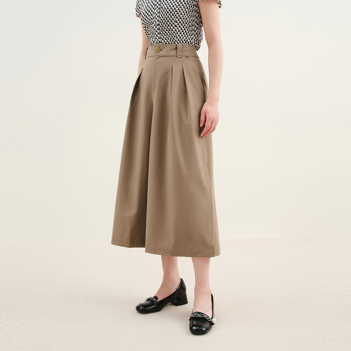 Koradior珂莱蒂尔商场同款女装夏阔腿裤气质百搭裤裙