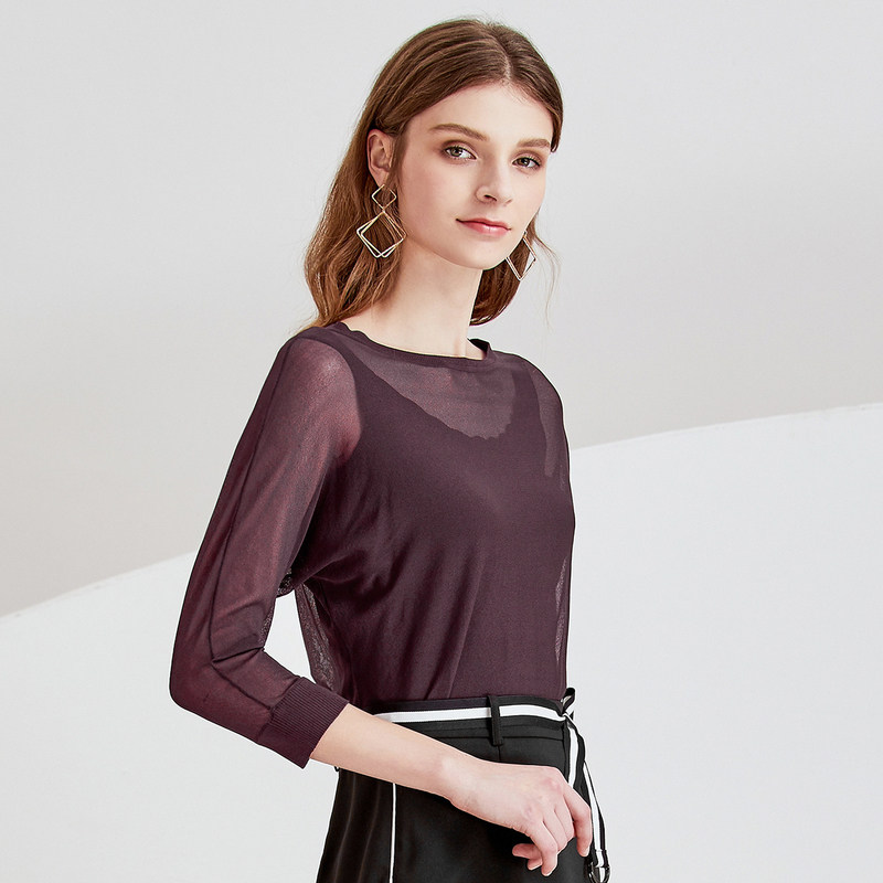 珂莱蒂尔商场同款夏装简约女针织衫 珂莱蒂尔毛衣