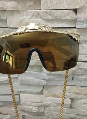 超酷女王范潮爆了一片式男女太阳眼镜墨镜防风镜挡风机车镜欧美范