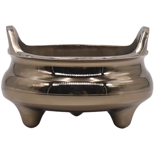 Антикварная бронзовая маленькая курильница для благовоний, аромалампа из сандалового дерева