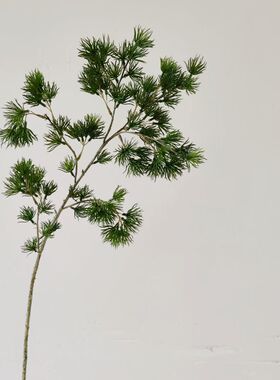 高质仿真松枝崖柏装饰叶子松针松柏树罗汉松盆景仿真植物家居装饰