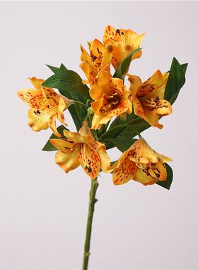 水仙百合仿真花家居室内装饰花摆放摄影陈列拍照道具婚庆插花大号