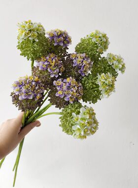 靓靓中国手感蒜头蒜白仿真花1枝