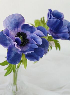 靓银莲样板间中国插花枝紫娟1