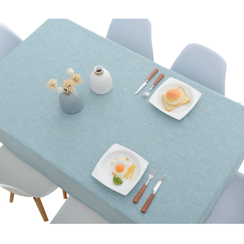 北欧日系棉麻纯色桌布布艺台布茶几布长方形餐桌家用小清新ins风