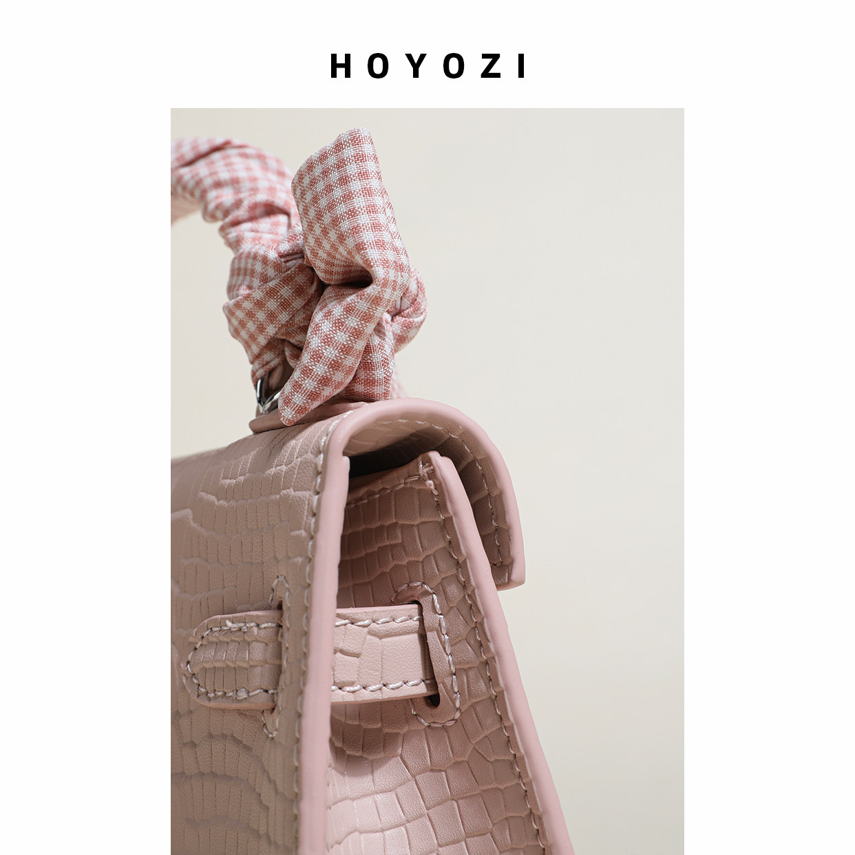 【小优家包包】HOYOZI高定真皮女包迷你凯莉包单肩斜挎女2025新款,淘宝优惠券,粉丝福利购,淘宝优惠卷